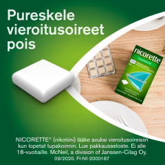 NICORETTE FRESHMINT lääkepurukumi 2 mg 210 fol